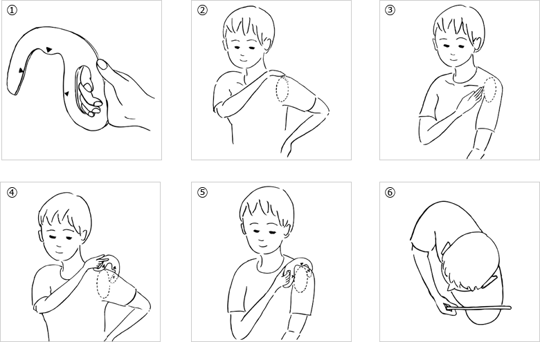 ねるぐ用計測ジグの使い方イラスト